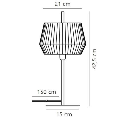 Nordlux - Bordlampe DICTE 1xE14/40W/230V beige/sort