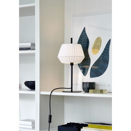 Nordlux - Bordlampe DICTE 1xE14/40W/230V hvid/sort