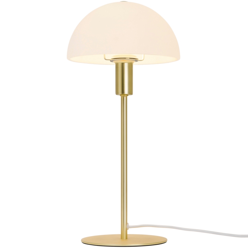 Nordlux - Bordlampe ELLEN 1xE14/40W/230V guldfarvet/hvid