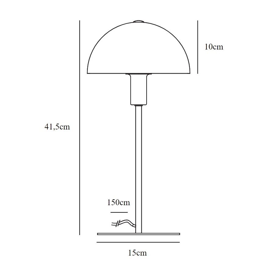 Nordlux - Bordlampe ELLEN 1xE14/40W/230V guldfarvet/hvid