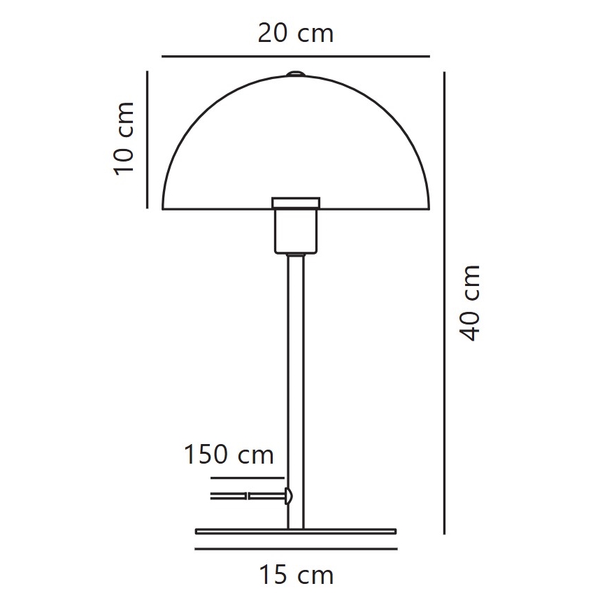 Nordlux - Bordlampe ELLEN 1xE14/40W/230V hvid