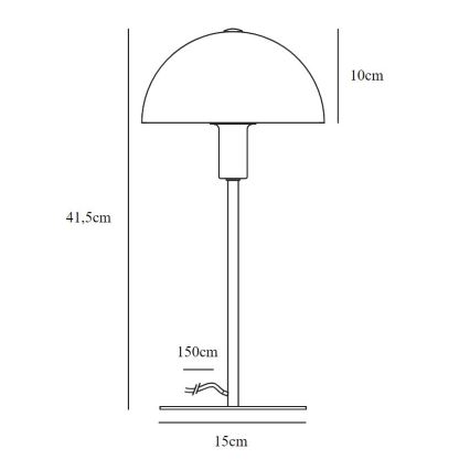 Nordlux - Bordlampe ELLEN 1xE14/40W/230V
