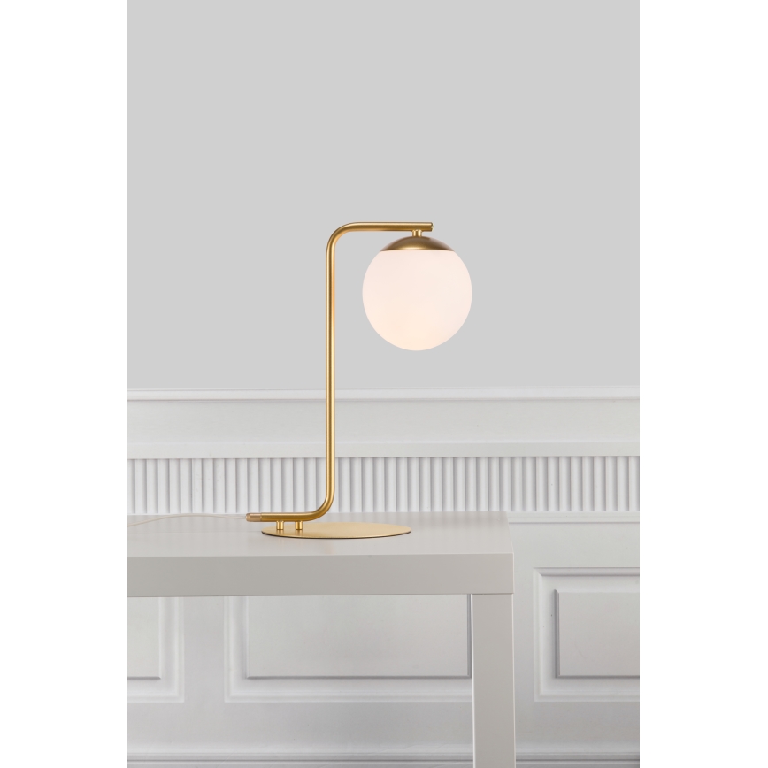 Nordlux - Bordlampe GRANT 1xE14/40W/230V guldfarvet