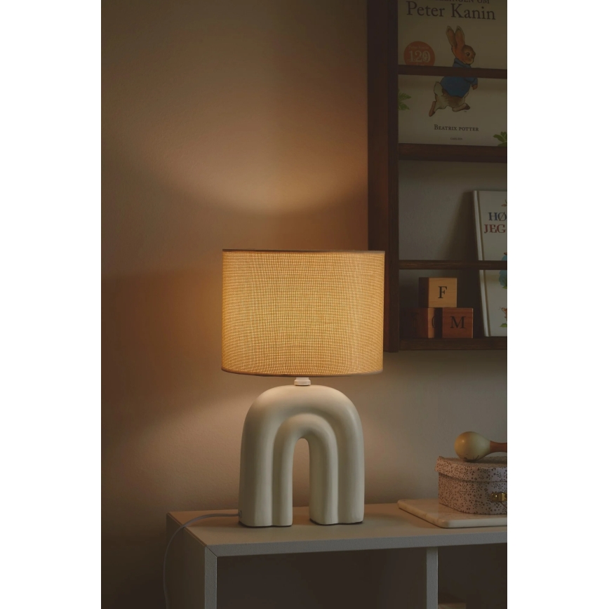 Nordlux - Bordlampe HAZE 1xE27/40W/230V beige