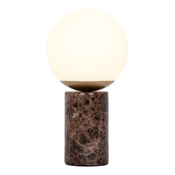Nordlux - Bordlampe LILLY 1xE14/25W/230V marmor/brun