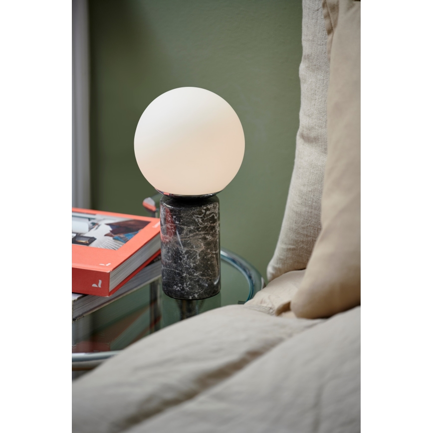 Nordlux - Bordlampe LILLY 1xE14/25W/230V marmor/grå