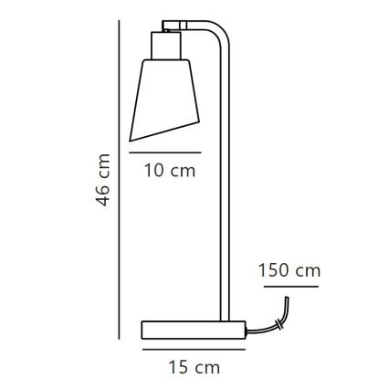 Nordlux - Bordlampe MOLLI 1xE14/25W/230V