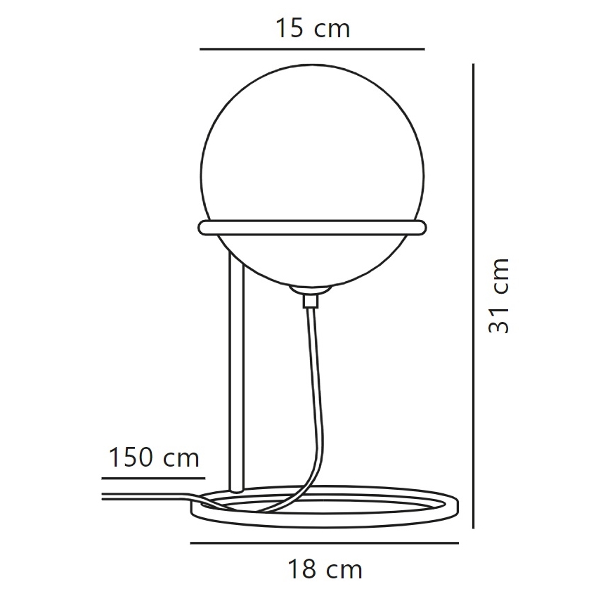 Nordlux - Bordlampe WILSON 1xG9/5W/230V sort