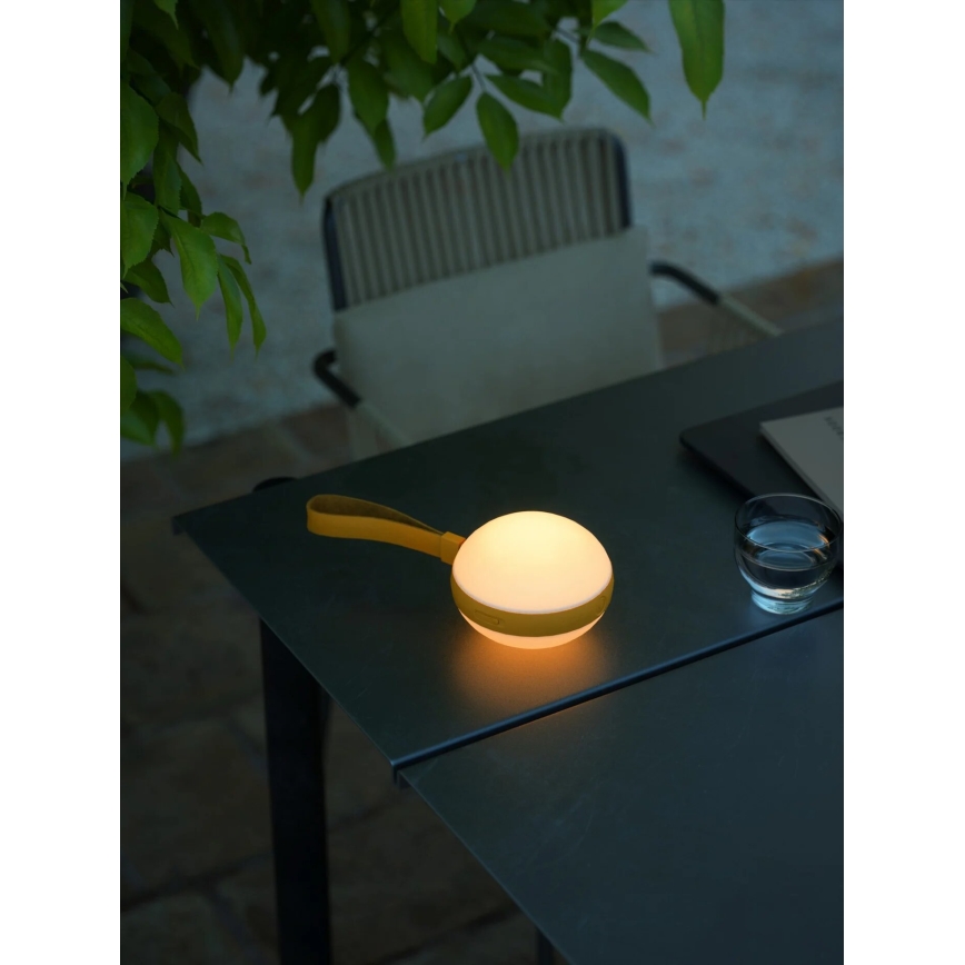 Nordlux - Bærbar LED lampe genopladelig LED/1W/3,7V IP54 gul