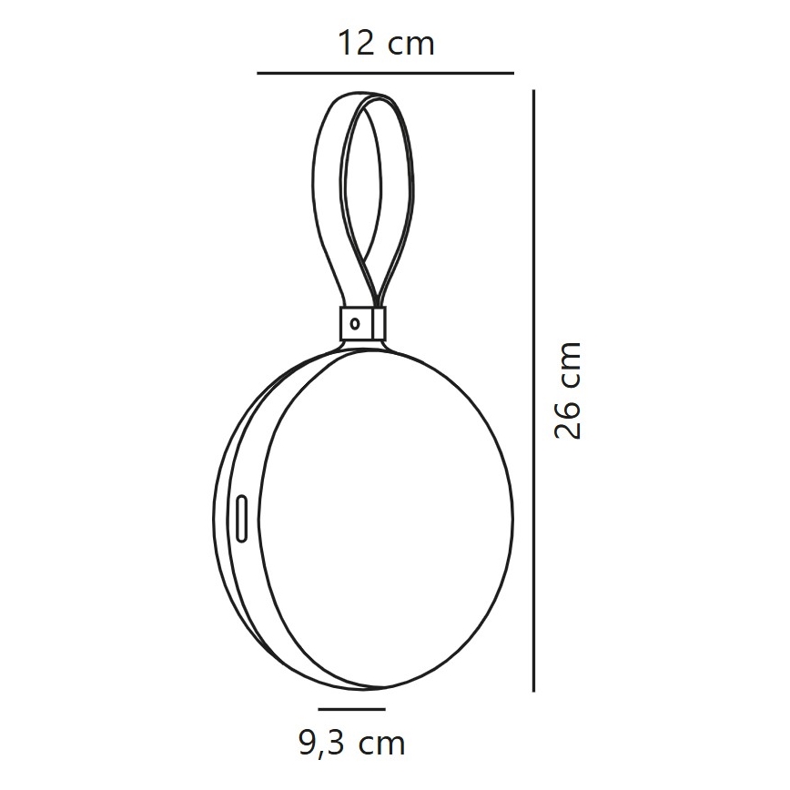 Nordlux - Bærbar LED lampe genopladelig LED/1W/3,7V IP54 gul