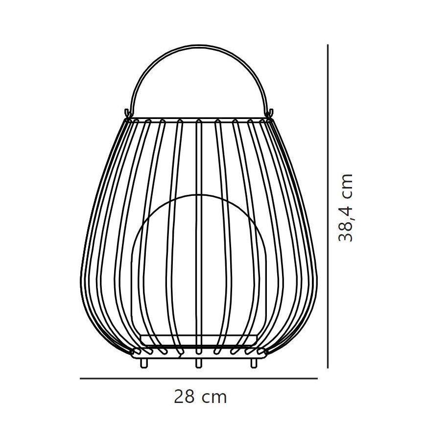 Nordlux - Bærbar LED udendørslampe dæmpbar JIM TO-GO LED/3W/3,7V IP54 5000 mAh sort
