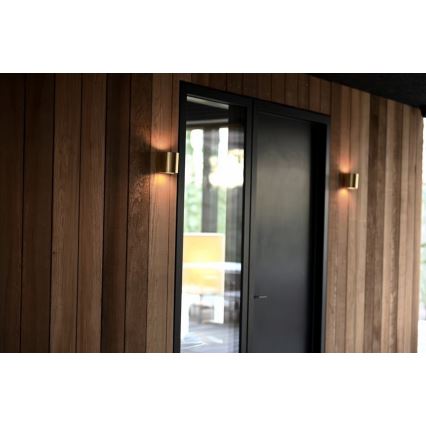 Nordlux - CANTO LED udendørs væglampe 2xLED/5,5W/230V IP44 guld