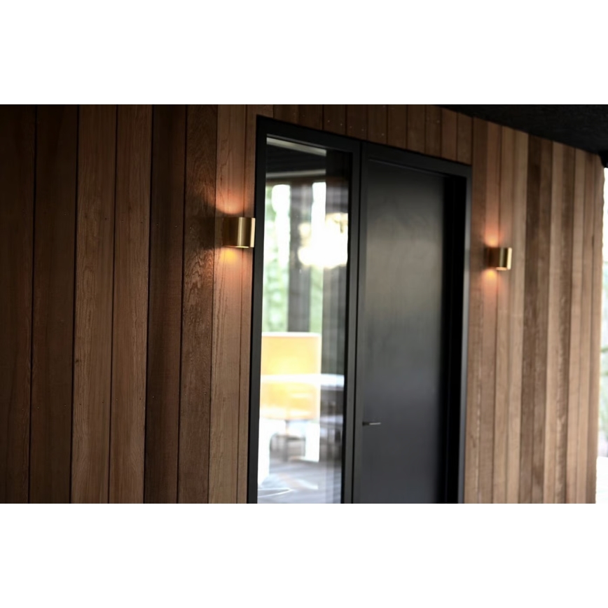 Nordlux - CANTO LED udendørs væglampe 2xLED/5,5W/230V IP44 guld