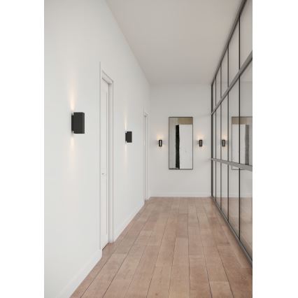 Nordlux - LED Dæmpbar Væglampe CURTIZ 2xLED/4,5W/230V sort