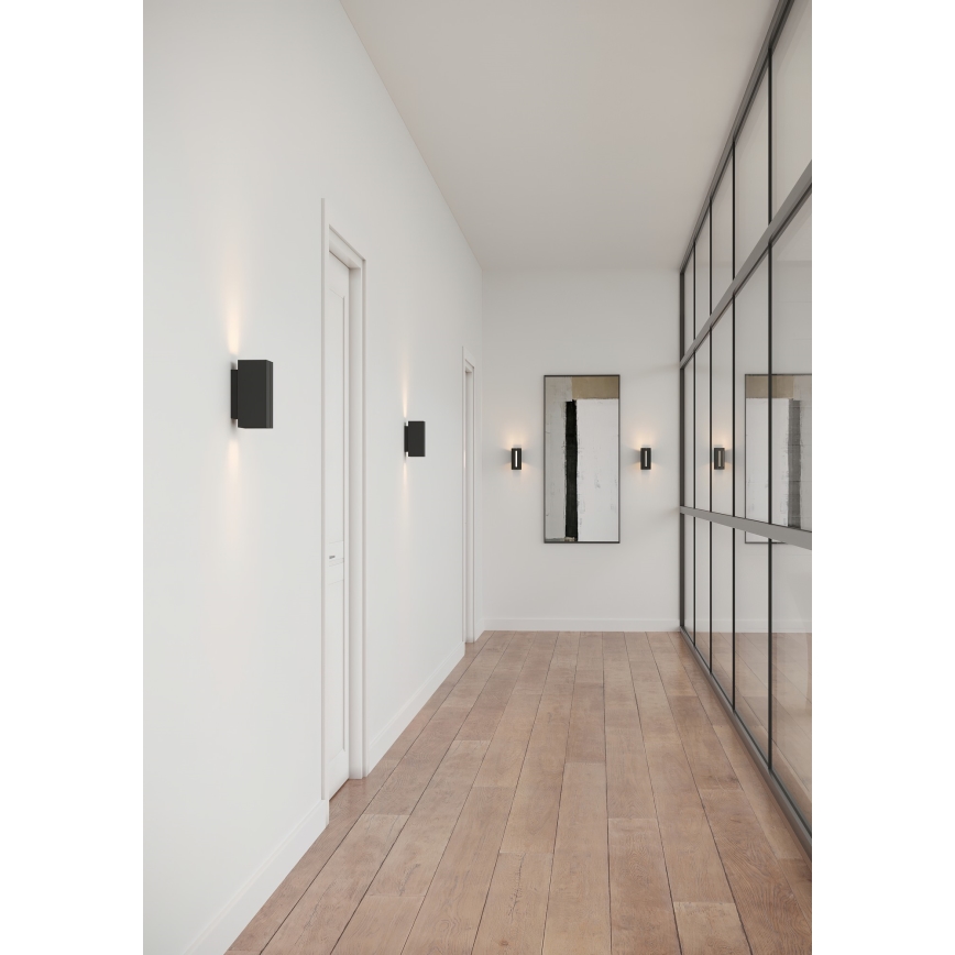 Nordlux - LED Dæmpbar Væglampe CURTIZ 2xLED/4,5W/230V sort