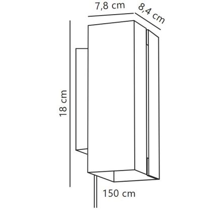 Nordlux - LED Dæmpbar Væglampe CURTIZ 2xLED/4,5W/230V sort