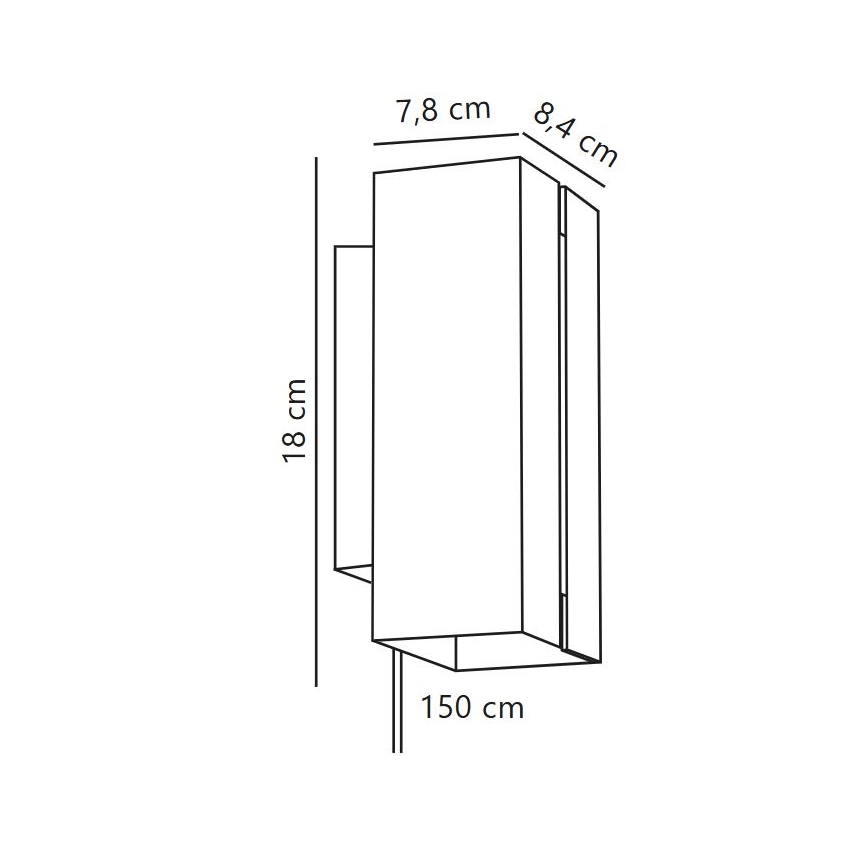 Nordlux - LED Dæmpbar Væglampe CURTIZ 2xLED/4,5W/230V sort