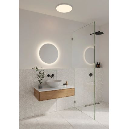 Nordlux - LED-badeværelsesspejl med integreret baggrundsbelysning DOVINA LED/20W/230V 4000K Ø 60 cm IP44