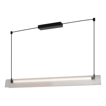 Nordlux - Dæmpbar LED-pendel på kabel ALIANI LED/20W/230V 3000K 100 cm sort/klar