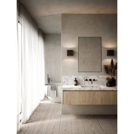 Nordlux - TURN LED, dæmpbar udendørs væglampe, 13,8W, 230V, IP54, sort