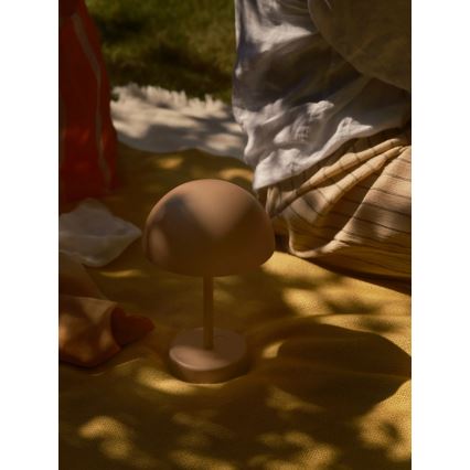 Nordlux - LED dæmpbar genopladelig udendørs bordlampe ELLEN LED/2,8W/3,7V IP44 2200 mAh brun