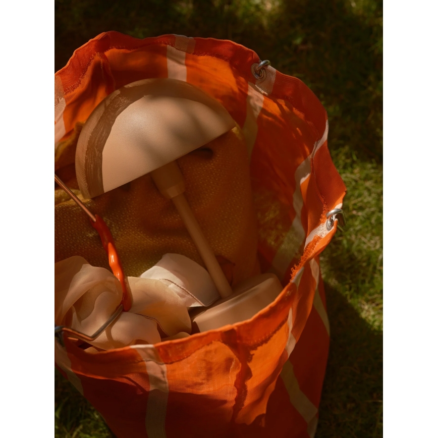 Nordlux - LED dæmpbar genopladelig udendørs bordlampe ELLEN LED/2,8W/3,7V IP44 2200 mAh brun