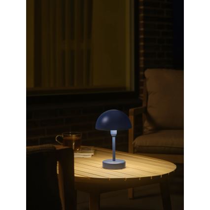 Nordlux - ELLEN LED/2,8W/3,7V IP44 — dæmpbar, genopladelig berøringsbetjent udendørs bordlampe, blå