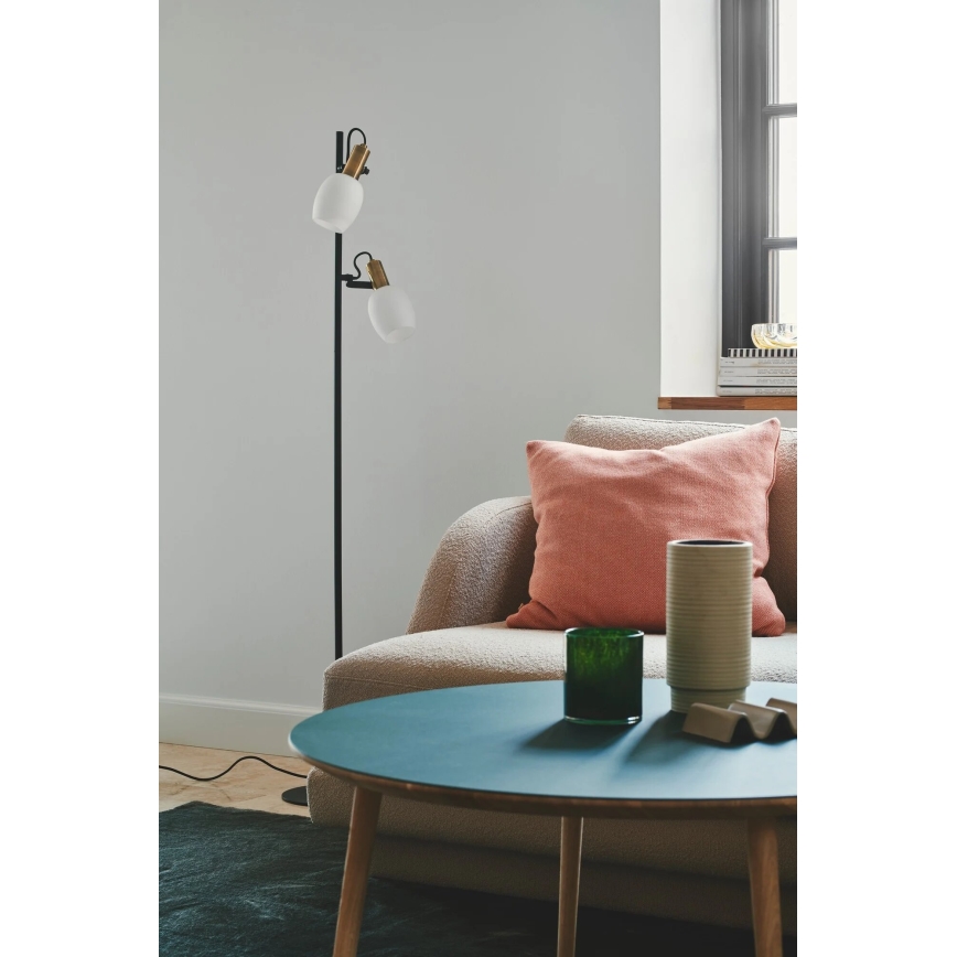 Nordlux - Gulvlampe ARILD 2xE14/40W/230V sort