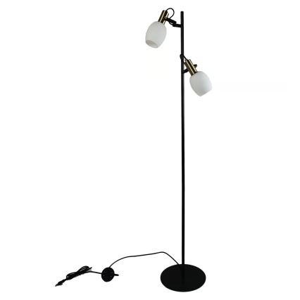 Nordlux - Gulvlampe ARILD 2xE14/40W/230V sort