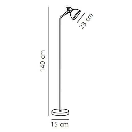 Nordlux - Gulvlampe ASLAK 1xE27/15W/230V