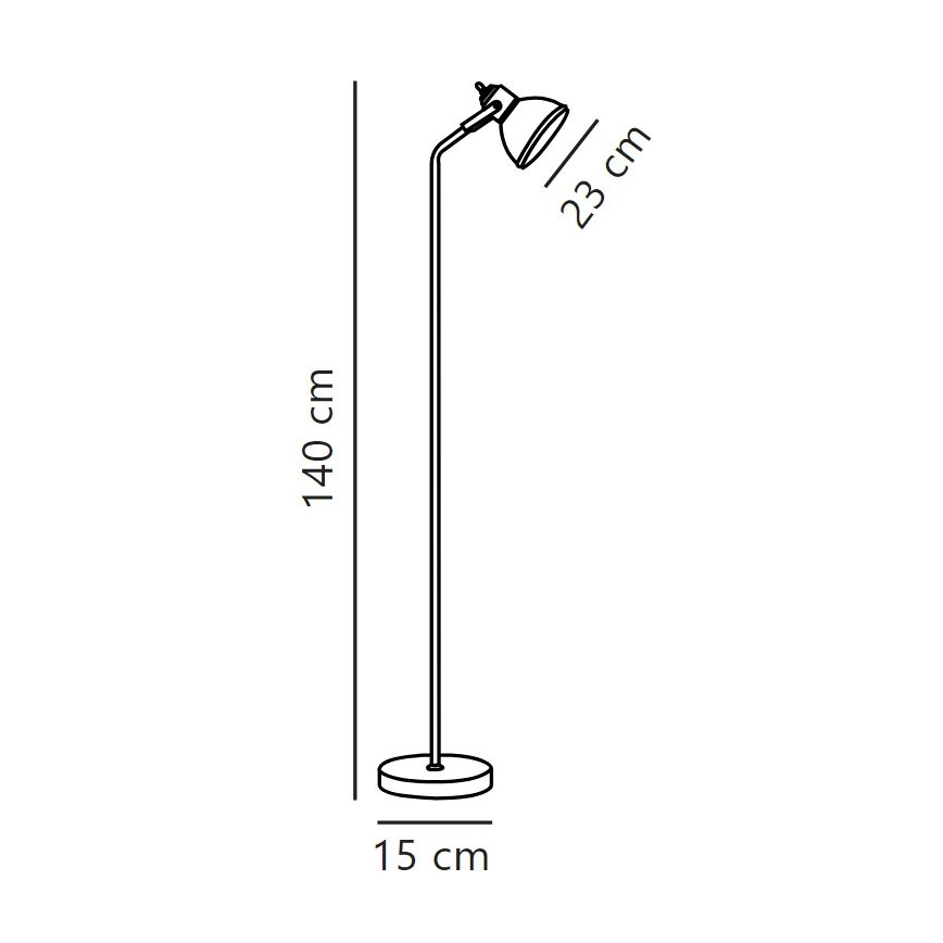 Nordlux - Gulvlampe ASLAK 1xE27/15W/230V