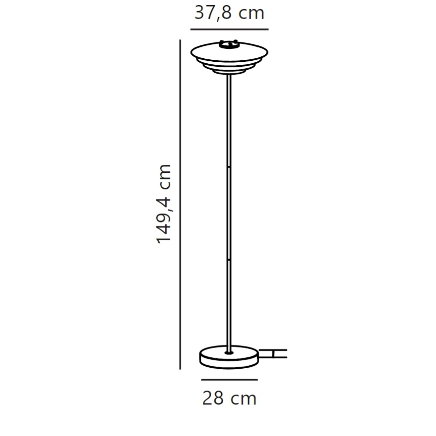 Nordlux - Gulvlampe BRETAGNE 1xG9/25W/230V hvid
