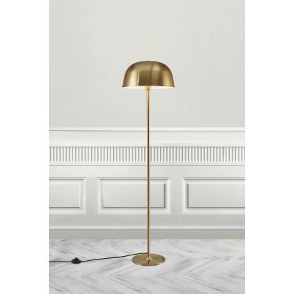 Nordlux - Gulvlampe CERA 1xE27/60W/230V guldfarvet