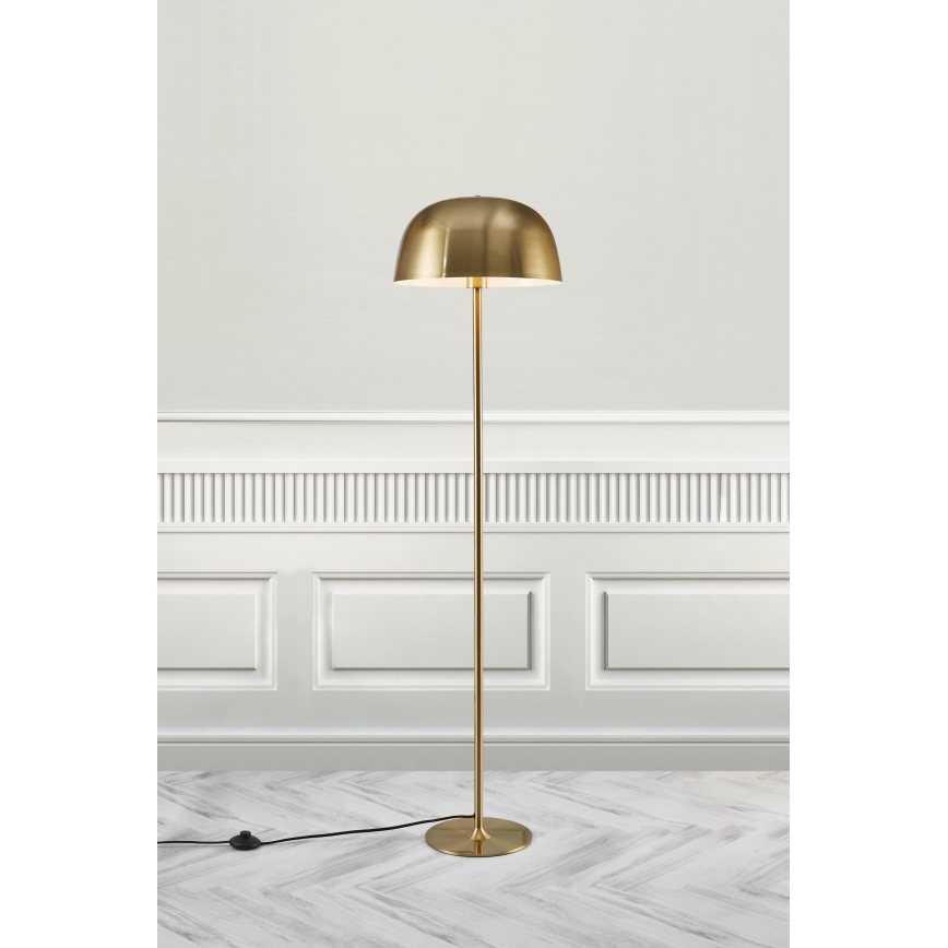 Nordlux - Gulvlampe CERA 1xE27/60W/230V guldfarvet