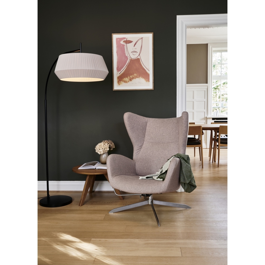 Nordlux - Gulvlampe DICTE 1xE27/60W/230V sort/beige