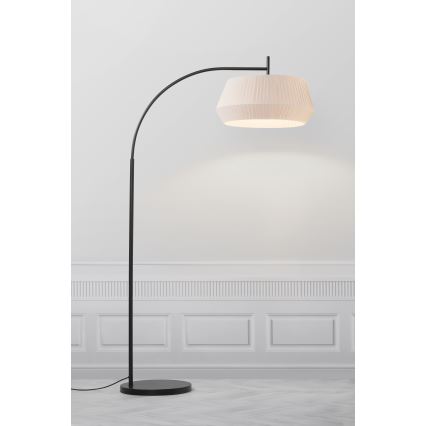 Nordlux - Gulvlampe DICTE 1xE27/60W/230V sort/beige