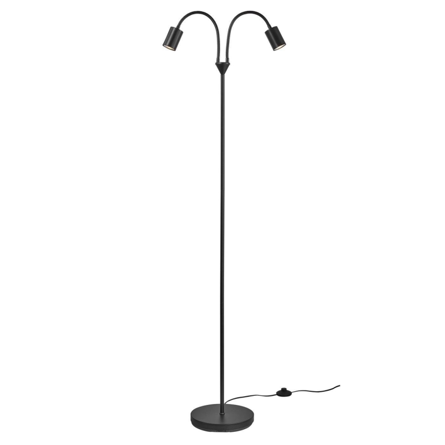 Nordlux - Gulvlampe EXPLORE 2xGU10/7W/230V sort