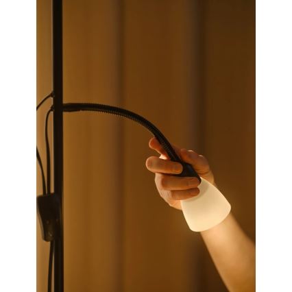 Nordlux - Gulvlampe LAURIA 1xE27/40W/230V + 1xE14/15W