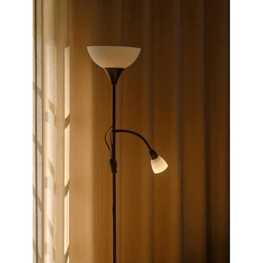 Nordlux - Gulvlampe LAURIA 1xE27/40W/230V + 1xE14/15W