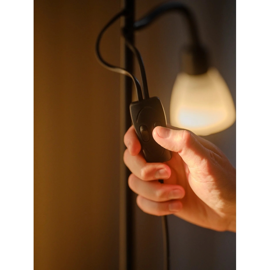 Nordlux - Gulvlampe LAURIA 1xE27/40W/230V + 1xE14/15W