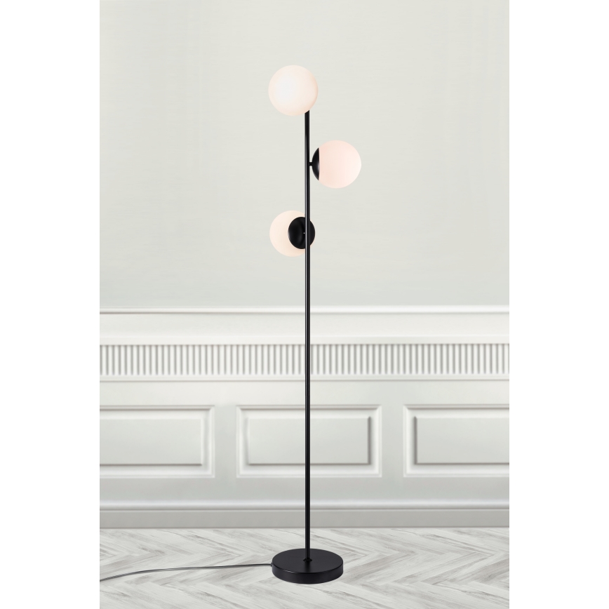 Nordlux - Gulvlampe LILLY 3xE14/25W/230V sort