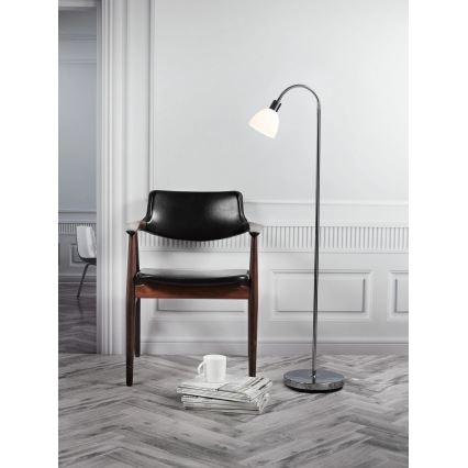 Nordlux - Gulvlampe RAY 1xE14/25W/230V blank krom