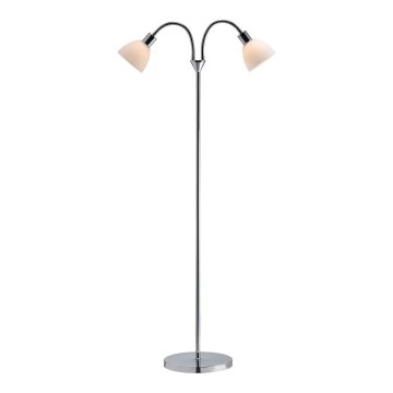 Nordlux - Gulvlampe RAY 2xE14/25W/230V blank krom