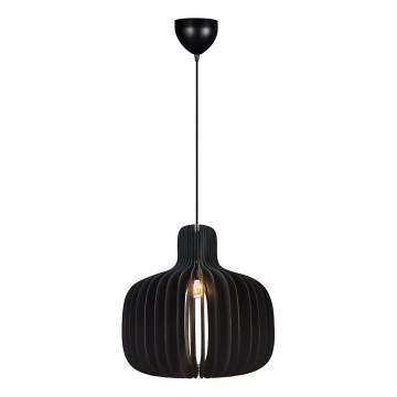Nordlux - HAZO pendel på kabel 1xE27/60W/230V, sort
