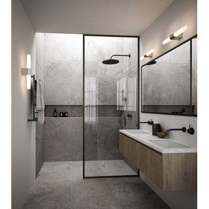 Nordlux - LED dæmpbart badeværelses spejlbelysning HELVA LED/9,5W/230V IP44 3000/4000K CRI 90 mat krom