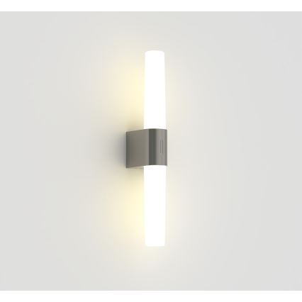 Nordlux - LED dæmpbart badeværelses spejlbelysning HELVA LED/9,5W/230V IP44 3000/4000K CRI 90 mat krom