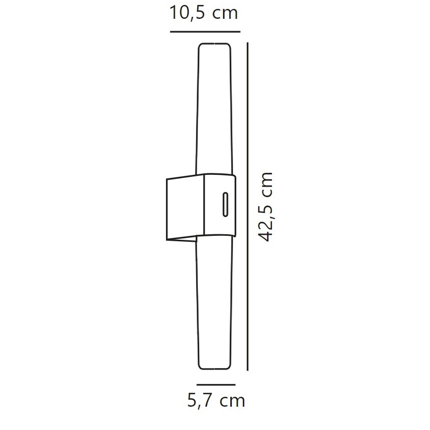 Nordlux - LED dæmpbart badeværelses spejlbelysning HELVA LED/9,5W/230V IP44 3000/4000K CRI 90 mat krom