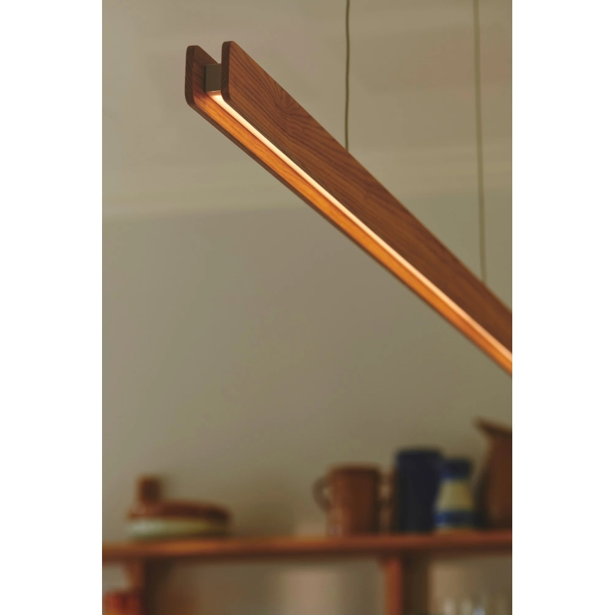 Nordlux - LED-dæmpbar pendel med wireophæng ILGAS LED/47W/230V 3000K beige/hvid/ask 115 cm