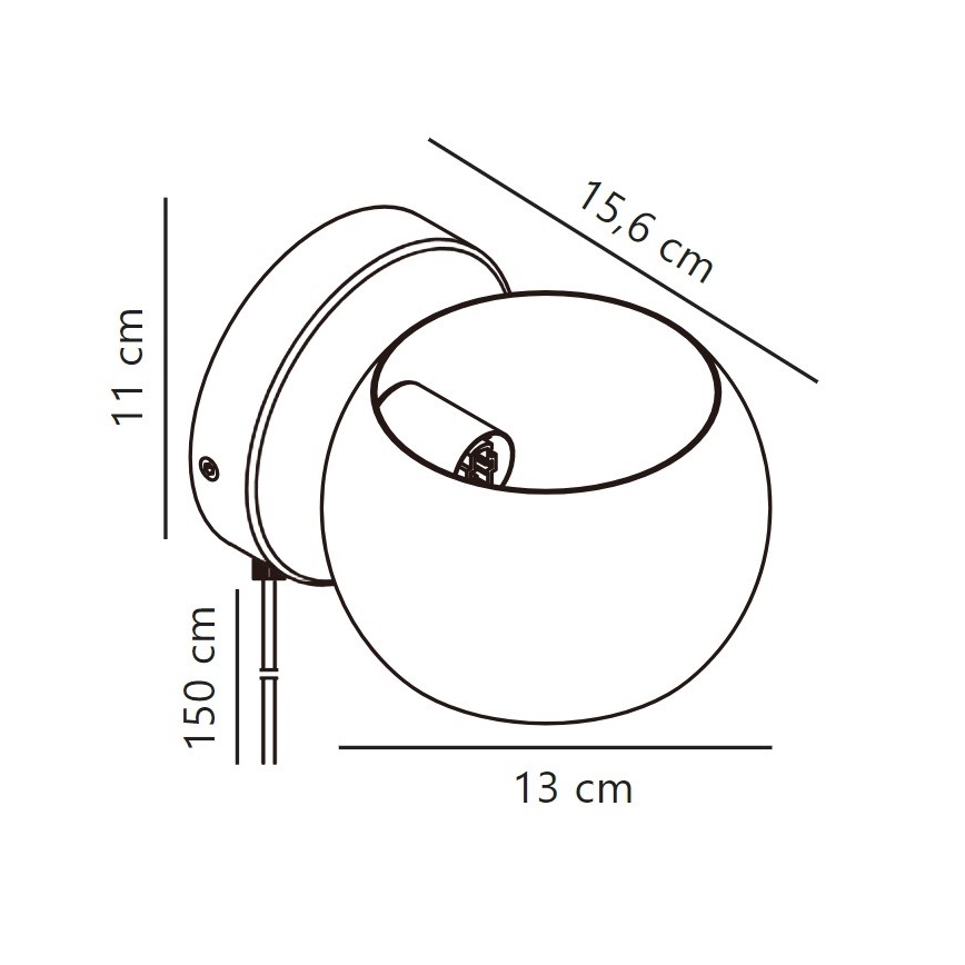 Nordlux - Justerbar væ spotlampe BELIR 1xG9/5W/230V grøn