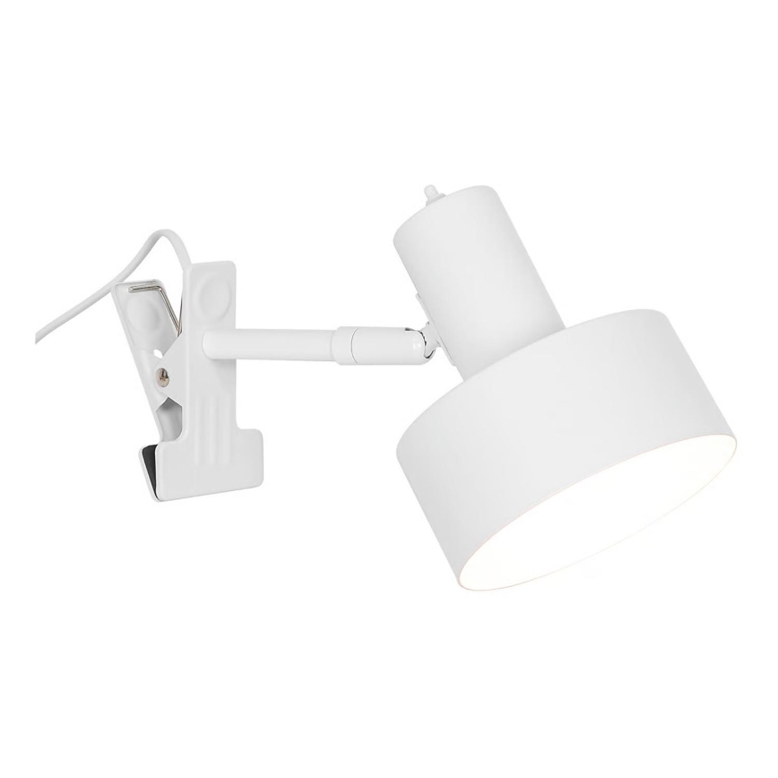 Nordlux - Lampe med klemme MATIS 1xE27/15W/230V hvid